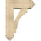 Ekena Millwork Merced Arts and Crafts Rough Sawn Bracket w/ Offset Brace, Douglas Fir, 8"W x 22"D x 30"H BKT0806X22X30MRC03RDF - alternate 4